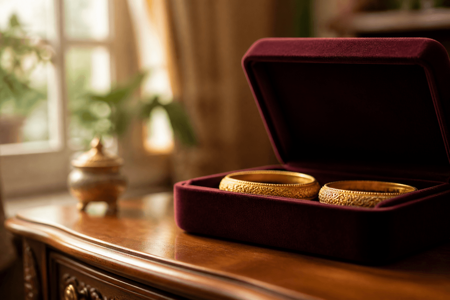 gold bangles resting in an open velvet jewellery box — Digital Marketing Beginner Q&A + Roadmap (0 to Job Ready)